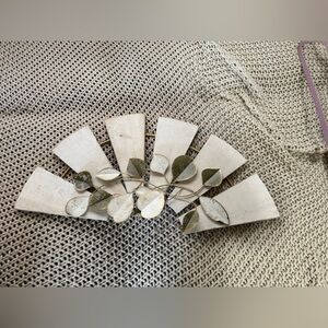 Hobby Lobby Brass-Tone Round Wall Accent with Brown Panels